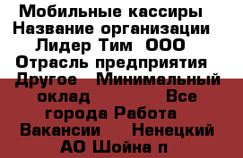 Мобильные кассиры › Название организации ­ Лидер Тим, ООО › Отрасль предприятия ­ Другое › Минимальный оклад ­ 50 000 - Все города Работа » Вакансии   . Ненецкий АО,Шойна п.